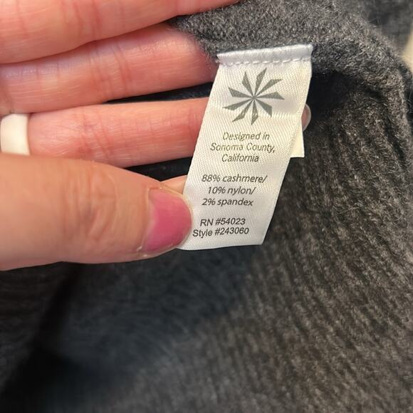 Athleta Cashmere Sweater Dress Adi Mudra Gray Grey Long Sleeve Womens Size Small - Picture 6 of 6